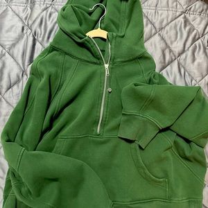 Forest green cropped scuba